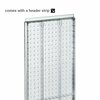 Azar Displays Two-Sided Pegboard Floor Display on Wheeled Studio Base 700729-CLR